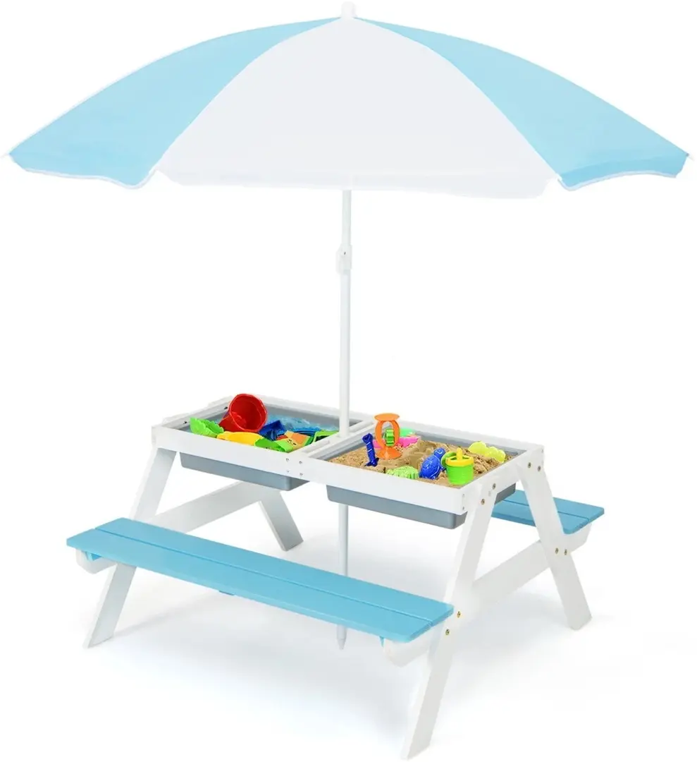 Set mobilier de gradina Costway HY10008CL (Blue/White) - 4