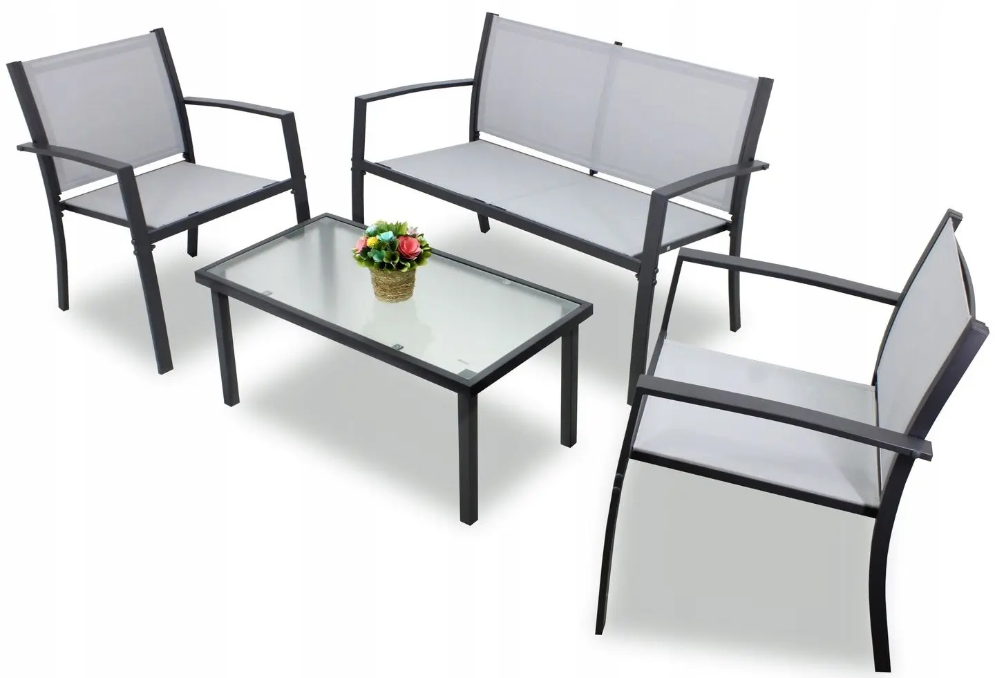 Set mobilier de gradina GardenLine ANH0846 (Grey) - 3
