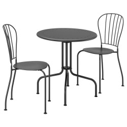 Set mobilier de gradina Ikea Lacko 2 scaune (Gri) Thumb