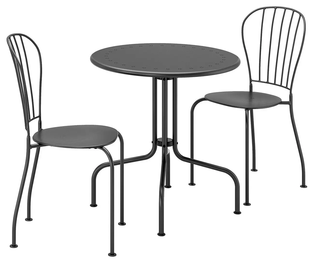 Set mobilier de gradina Ikea Lacko 2 scaune (Gri) - 2
