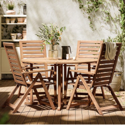 Set mobilier de gradina Ikea Nammaro 130 (Maro deschis)