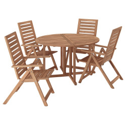 Комплект садовой мебели Ikea Nammaro 130 (Светло-коричневый) Thumb