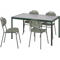 Комплект садовой мебели Ikea Segeron/Ensholm 1+4 147см (Зеленый)