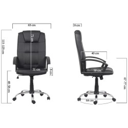 Кресло Prestige Chairs OFF 010 (Black) Thumb