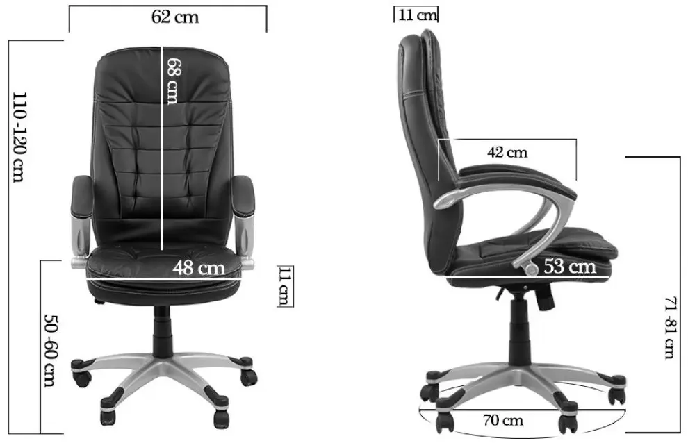 Кресло Prestige Chairs OFF 201 (Black) - 6