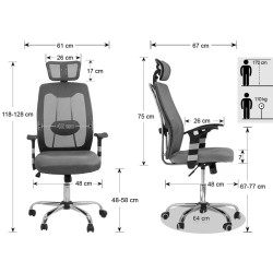 Кресло Prestige Chairs OFF 988 (Grey) Thumb