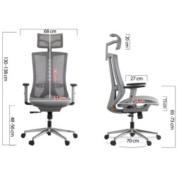 Кресло Prestige Chairs SYYT 9510 (Grey) Thumb