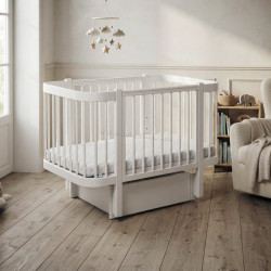 Кроватка с ящиком Eucalyptus Karol Premium 60x120 (White)