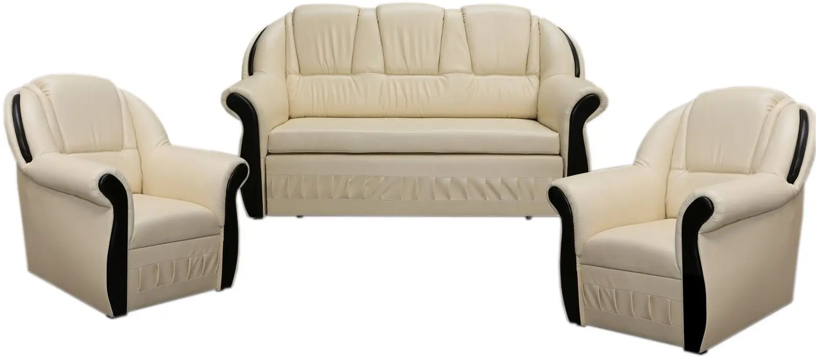 Set de mobila moale Eltap Lord 3+1+1 Soft 33 (Cream)