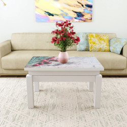 Masa-transformer pentru reviste Marcel Prod Butterfly Print 4 (White)