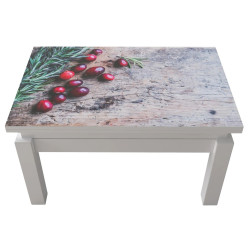 Masa-transformer pentru reviste Marcel Prod Butterfly Print 4 (White) Thumb