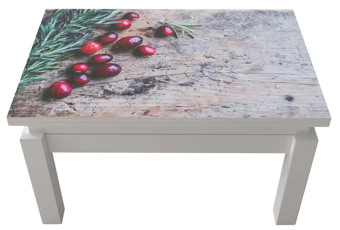 Masa-transformer pentru reviste Marcel Prod Butterfly Print 4 (White)