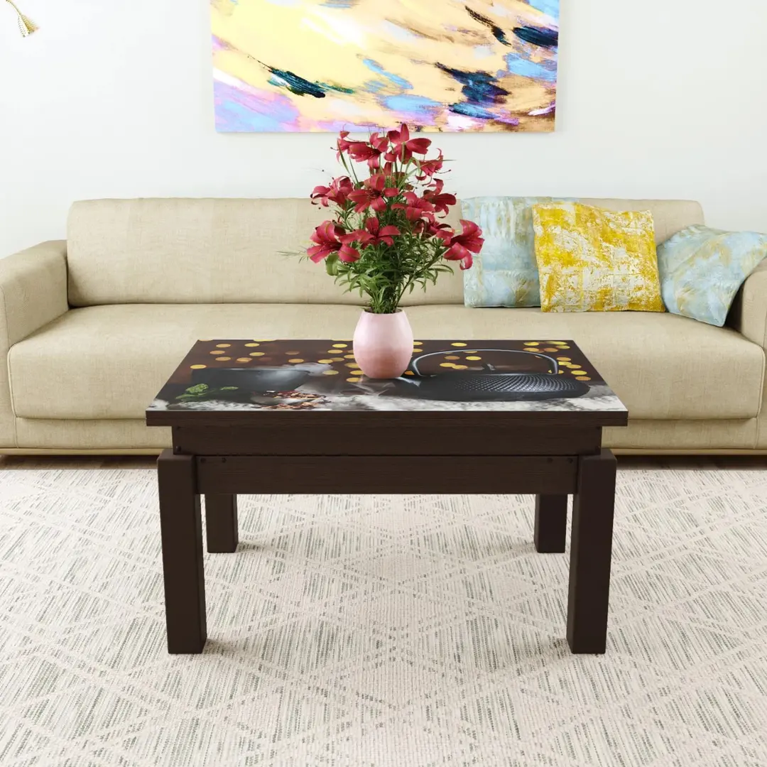 Masa-transformer pentru reviste Marcel Prod Butterfly Print 8 (Wenge)