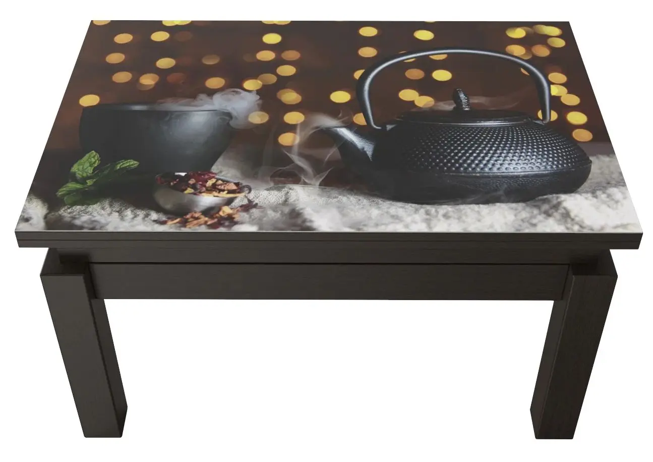 Masa-transformer pentru reviste Marcel Prod Butterfly Print 8 (Wenge)