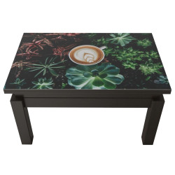 Masa-transformer pentru reviste Marcel Prod Butterfly Print 7 (Wenge) Thumb