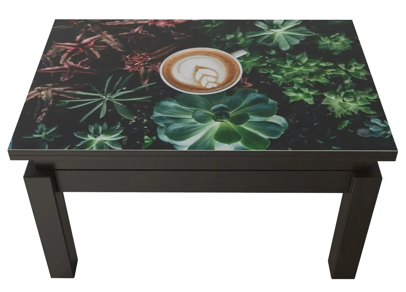 Masa-transformer pentru reviste Marcel Prod Butterfly Print 7 (Wenge)