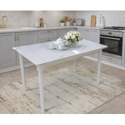 Стол Magnusplus DT A31 130x80 (White Marble)