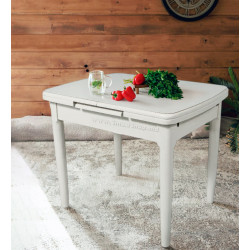 Стол раскладной Magnusplus DT A56 90/120x70 (Ivory)