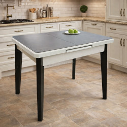 Стол раскладной Magnusplus DT A58 90/120x70 (Grey/Black)