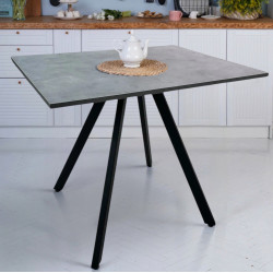 Masa Magnusplus Lucas 90x70 Retro Stone (Grey/Black)