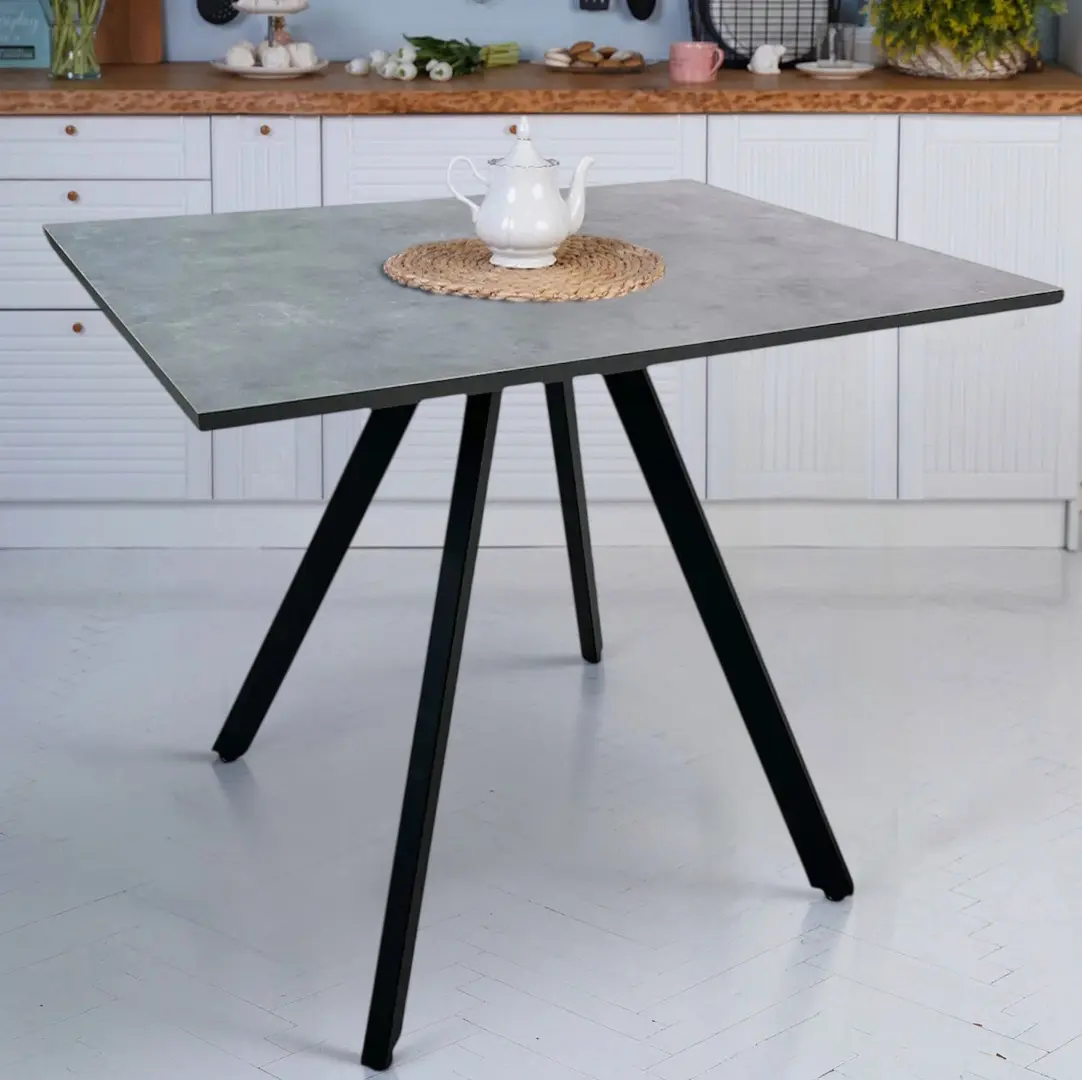 Masa Magnusplus Lucas 90x70 Retro Stone (Grey/Black)