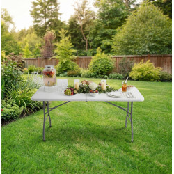 Стол складной FunFit Garden 4897 (White/Grey)