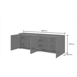 Tumba pentru TV Helvetia Modo 24W3OJ25 (Black Onyx) Thumb