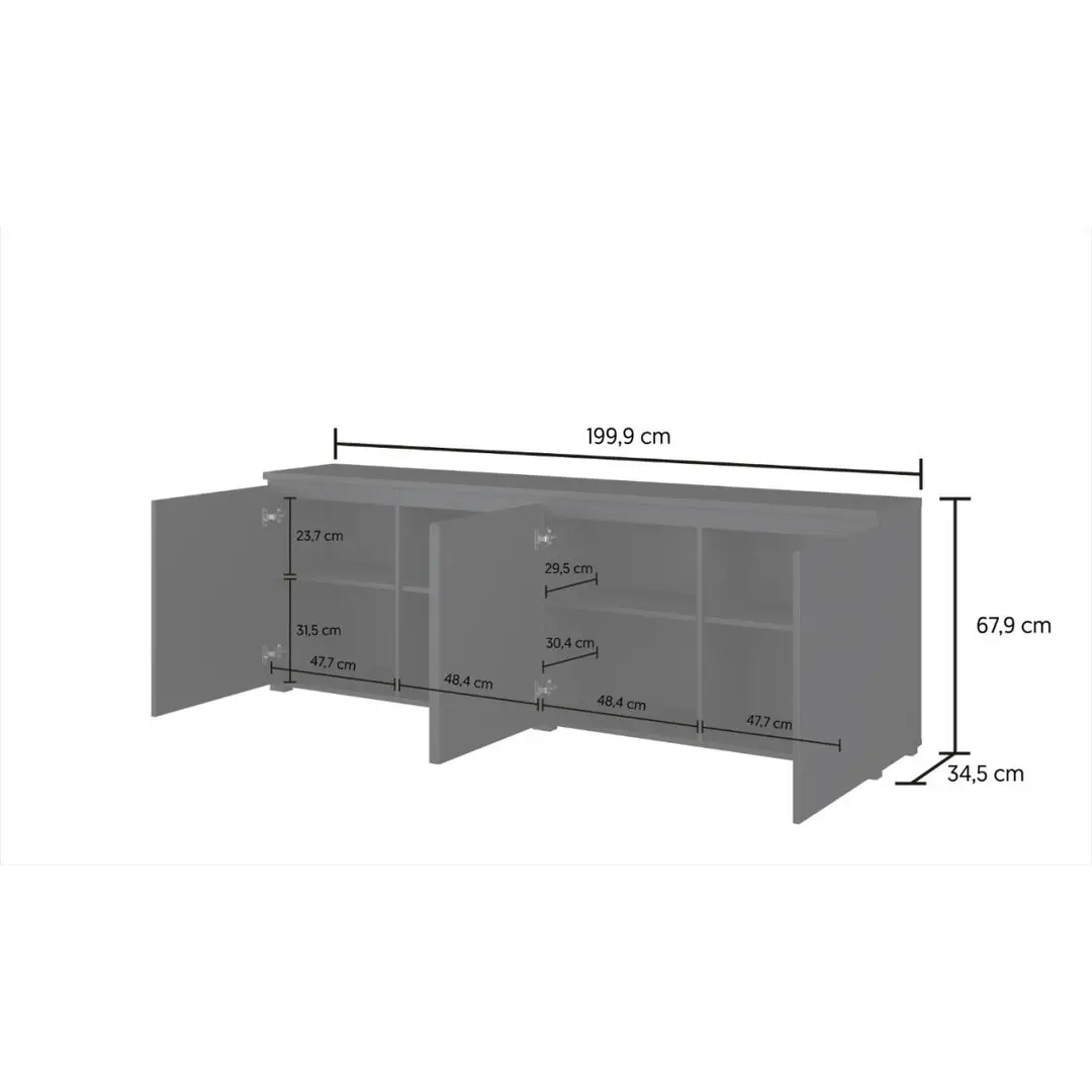 Tumba pentru TV Helvetia Modo 24W3OJ25 (Black Onyx) - 6