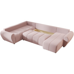 Canapea in forma de U Space Meble Molisa U Plus Cosmic 14 Left (Powder Pink) Thumb