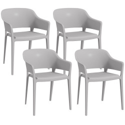 Набор садовых стульев Outsunny 84G-234V00GY (Grey)