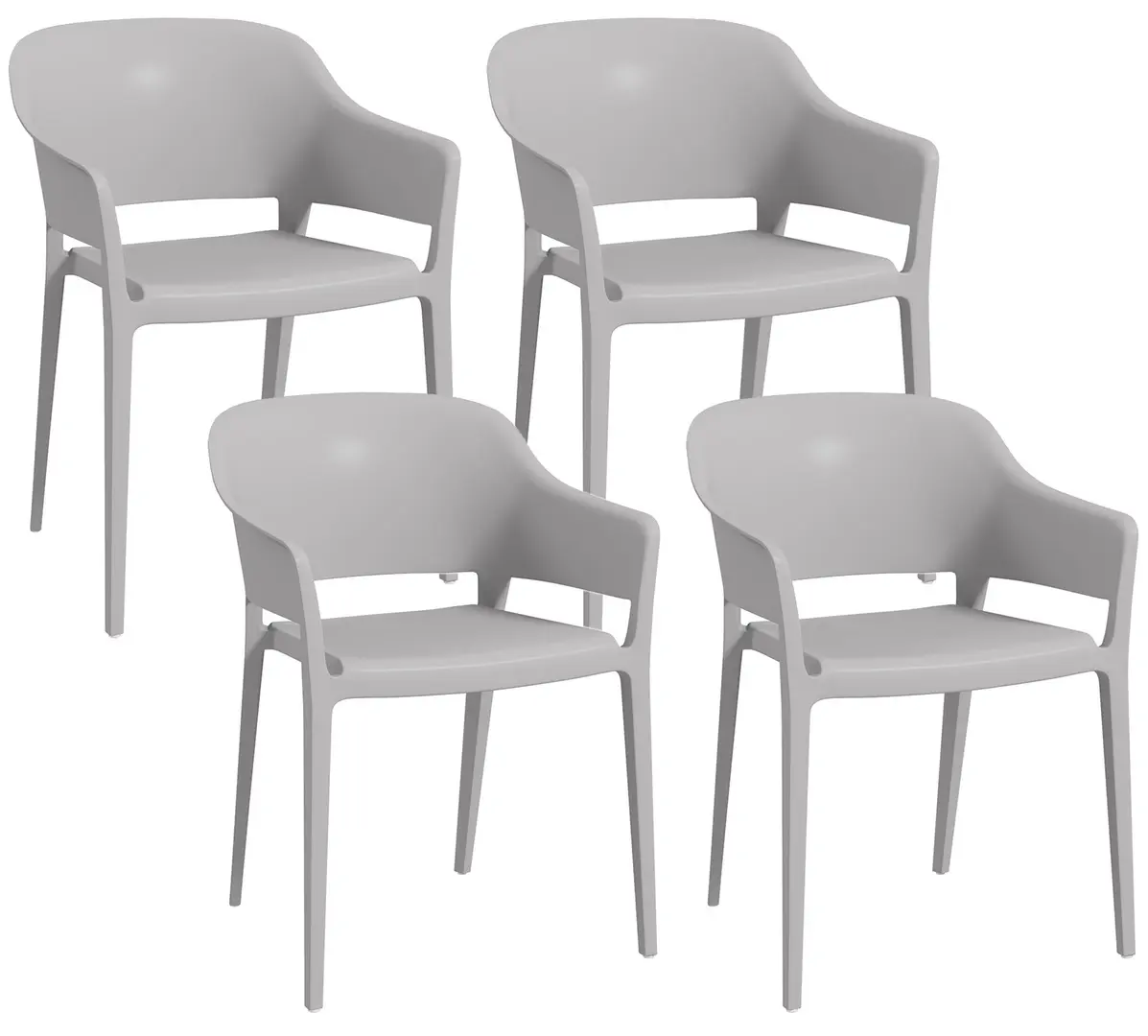Set scaune de gradina Outsunny 84G-234V00GY (Grey)