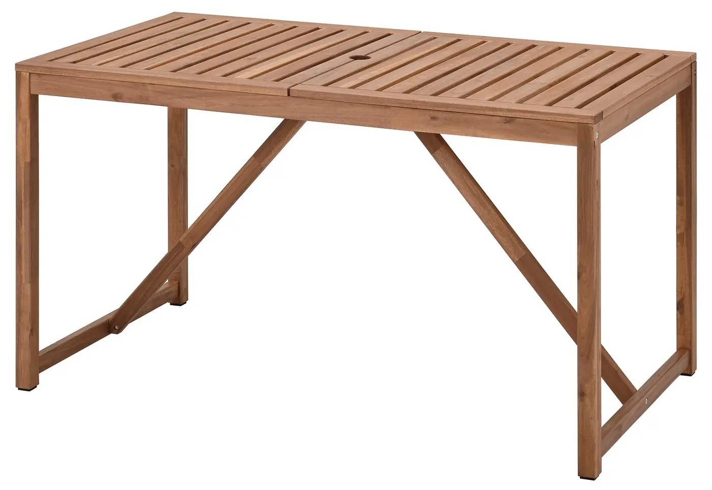 Set mobilier de gradina Ikea Nammaro 4 scaune pliante 140cm (Maro deschis) - 3