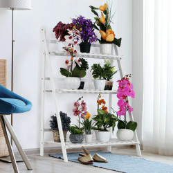 Etajera pentru flori Tempo Kondela Nepel Typ 1 (White)