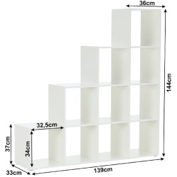 Стеллаж Tempo Kondela Norah (White) Thumb
