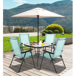 Set scaune de gradina Costway NP11096NY-4 (Green) Thumb