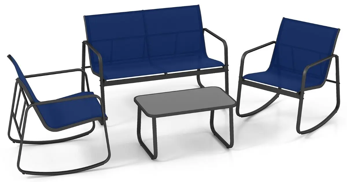 Комплект садовой мебели Costway NP12225NY (Blue) - 2