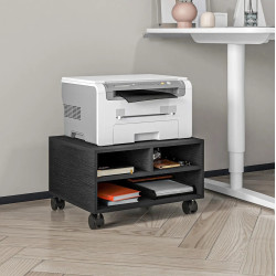 Офисная мобильная тумба Homcom 924-087V01BK (Black)