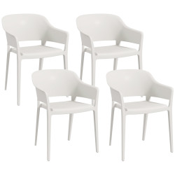 Комплект садовых стульев Outsunny 84G-234V00CW (White)