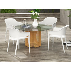Комплект садовых стульев Outsunny 84G-234V00CW (White) Thumb