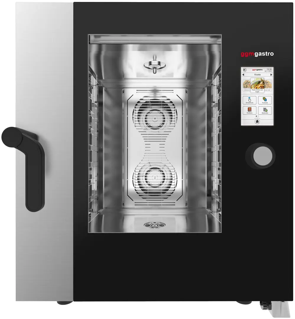 Пароконвектомат GGM Gastro KDTE711N (Black/Inox)