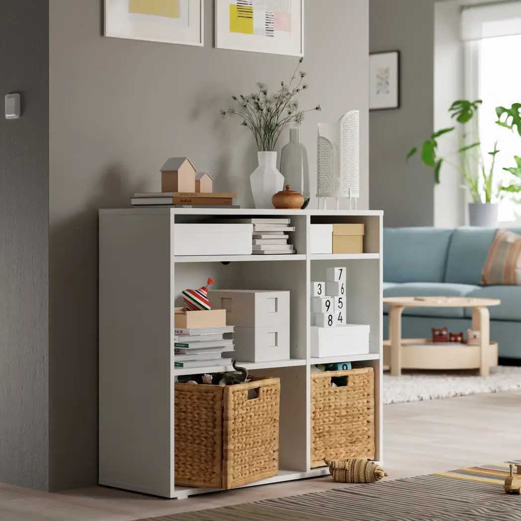 Etajera Ikea Vihals 4 polite 95x37x90 (Alb)