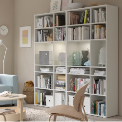 Etajera Ikea Vihals 190x37x200 (Alb)