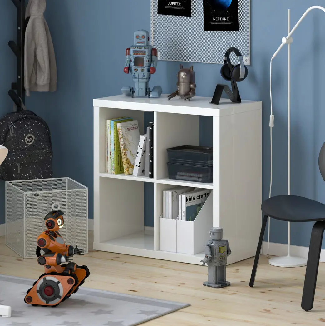 Etajera Ikea Kallax 77x77 (Lucios alb)