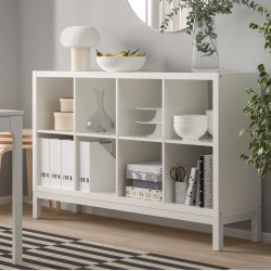 Стеллаж Ikea Kallax 147x94 (Глянцевый Белый)