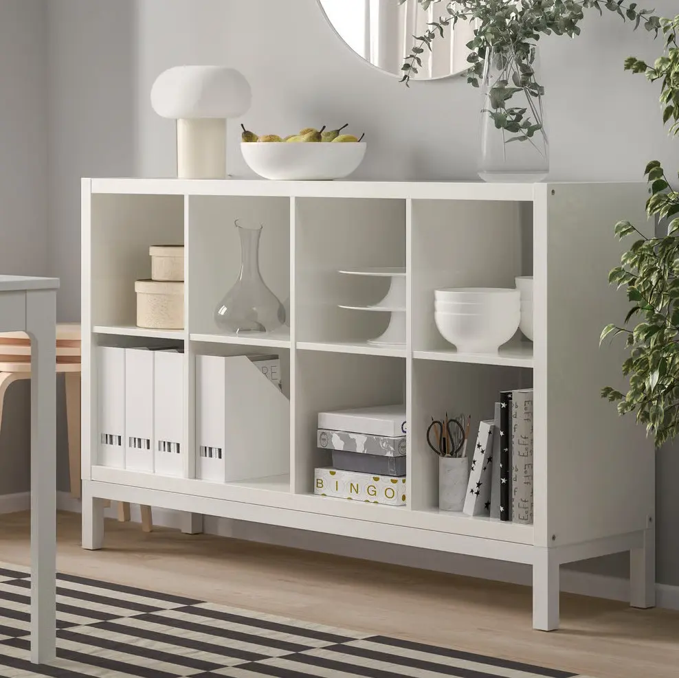 Стеллаж Ikea Kallax 147x94 (Глянцевый Белый)
