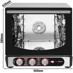 Печь конвекционная GGM Gastro Kompakt HV580-6 (Black/Inox) Thumb