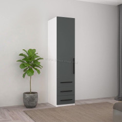 Пенал Mobildor Smart-Home полки/ящики 0.40x0.56x2.0 (White/Anthracite)