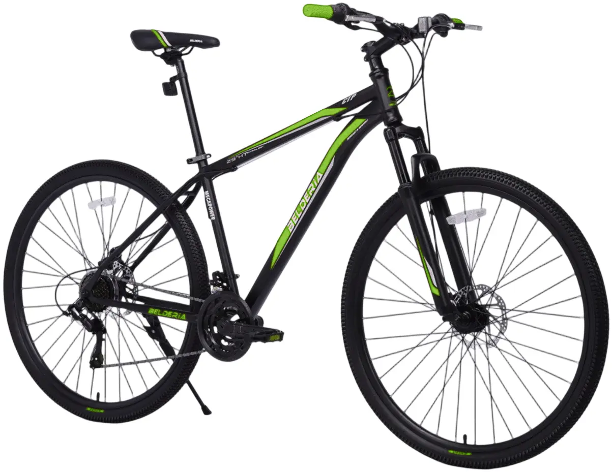 Велосипед Belderia Megapower 29 (Black/Green) - 2