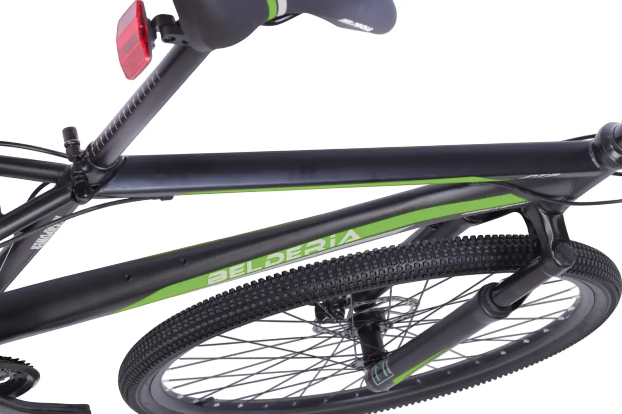 Велосипед Belderia Megapower 29 (Black/Green) - 9