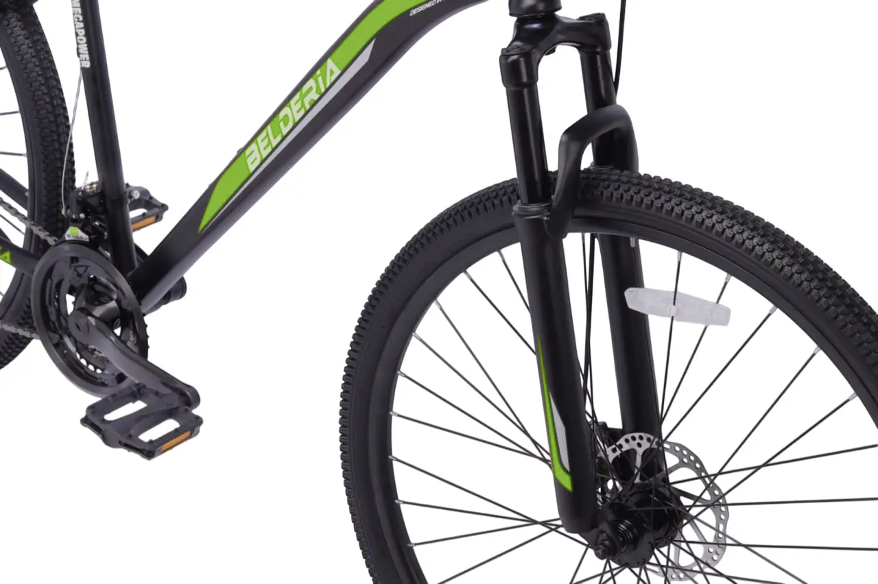 Велосипед Belderia Megapower 29 (Black/Green) - 4